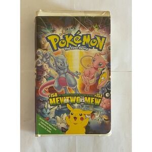 Vintage VHS Pokemon The First Movie: Tape Is Mint Condition, Case is Good!